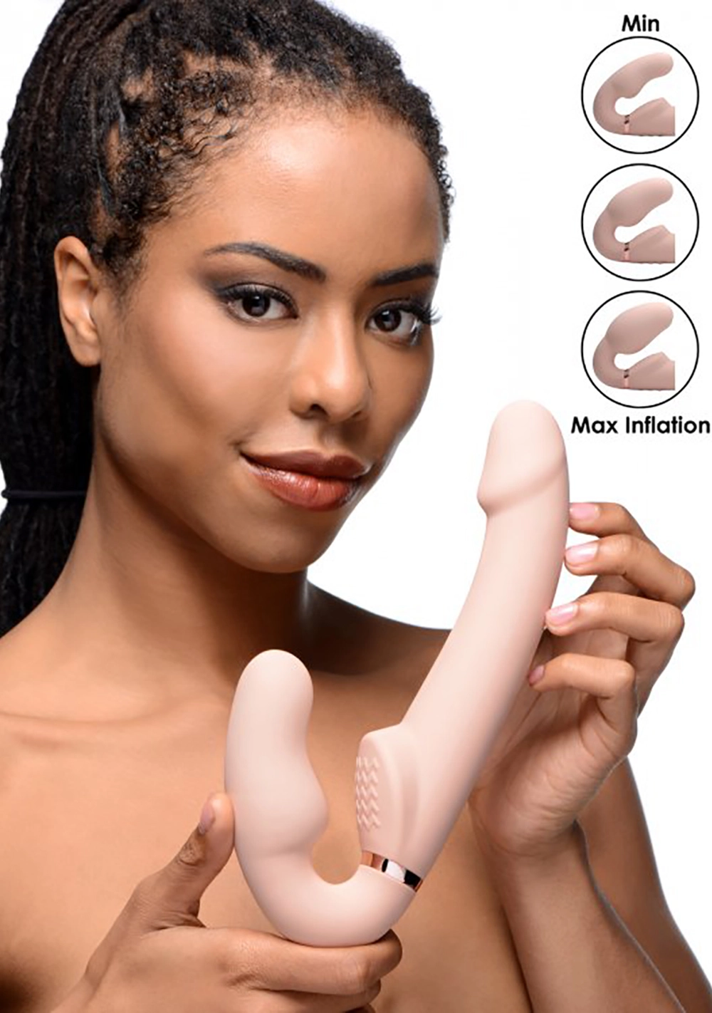 XR Brands Strap U - World's 1st Remote Control Inflatable Ergo-Fit Strapless Strap-On 5 XR Brands Strap U - World's 1st Remote Control Inflatable Ergo-Fit Strapless Strap-On - Image 5