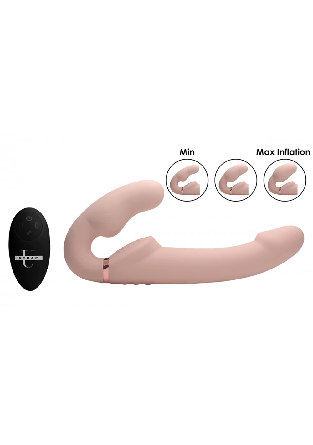 XR Brands Strap U - World's 1st Remote Control Inflatable Ergo-Fit Strapless Strap-On 2 XR Brands Strap U - World's 1st Remote Control Inflatable Ergo-Fit Strapless Strap-On - Image 2
